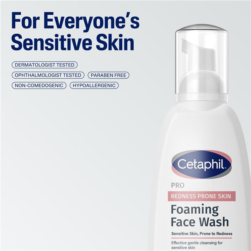 Cetaphil Pro Redness Prone Skin Foaming Face Wash 236ml
