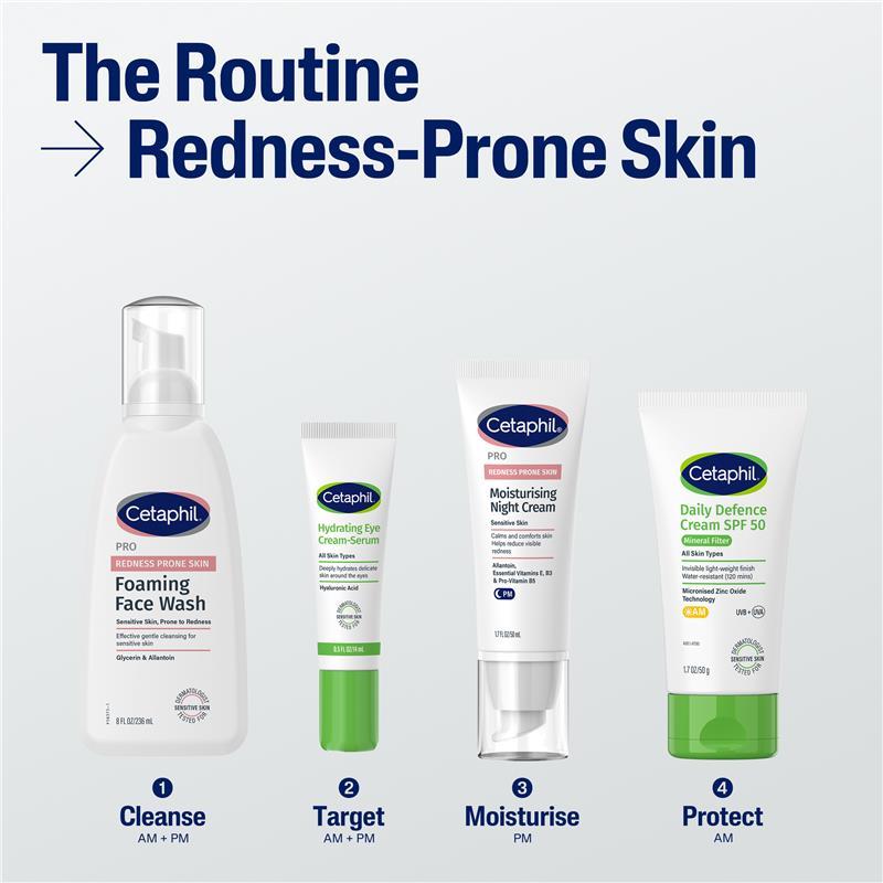 Cetaphil Pro Redness Prone Skin Foaming Face Wash 236ml