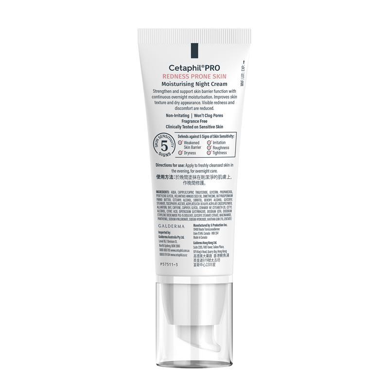 Cetaphil Pro Redness Prone Skin Moisturising Night Cream 50ml