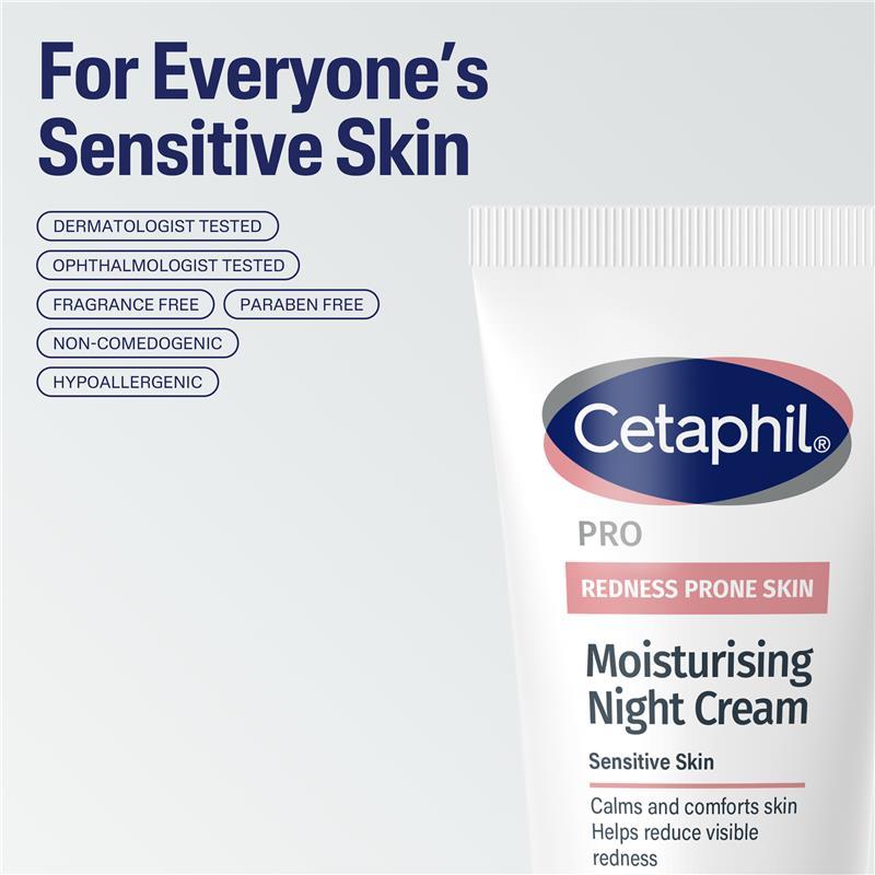 Cetaphil Pro Redness Prone Skin Moisturising Night Cream 50ml