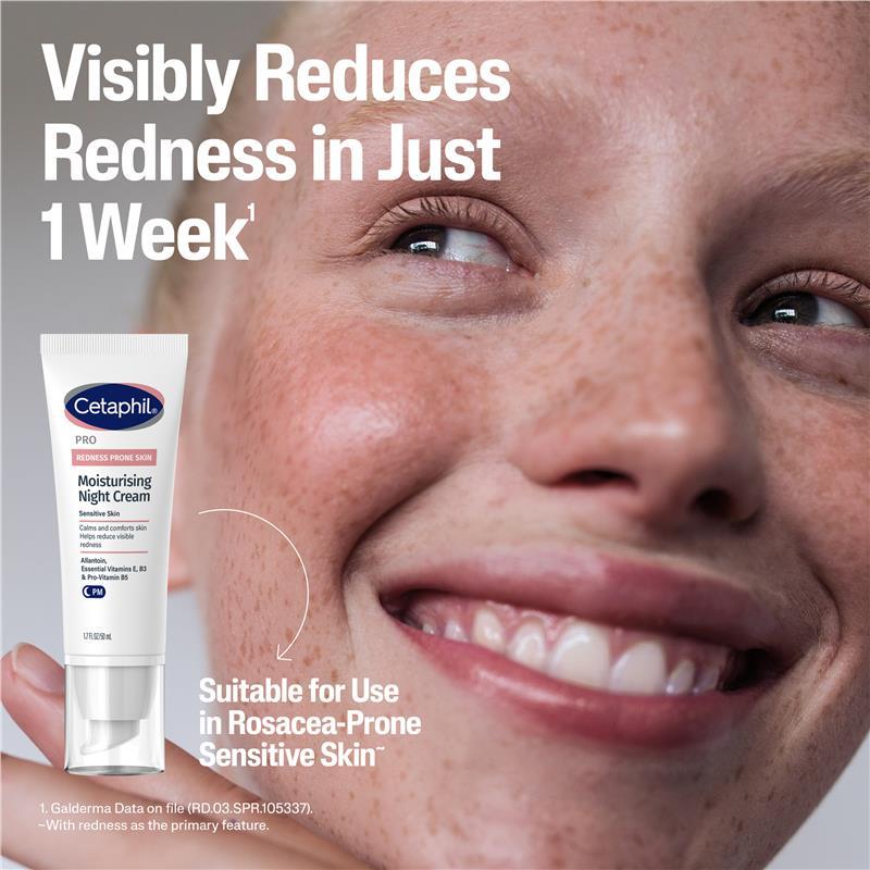 Cetaphil Pro Redness Prone Skin Moisturising Night Cream 50ml