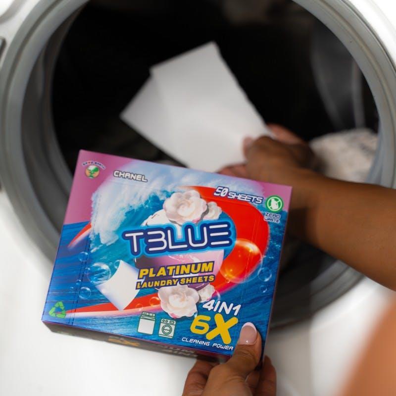 TBLUE Laundry Detergent Sheet Twin Pack Ocean 50 Loads