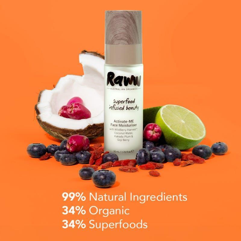 Raww Cosmetics Activate-ME Face Moisturiser 50ml