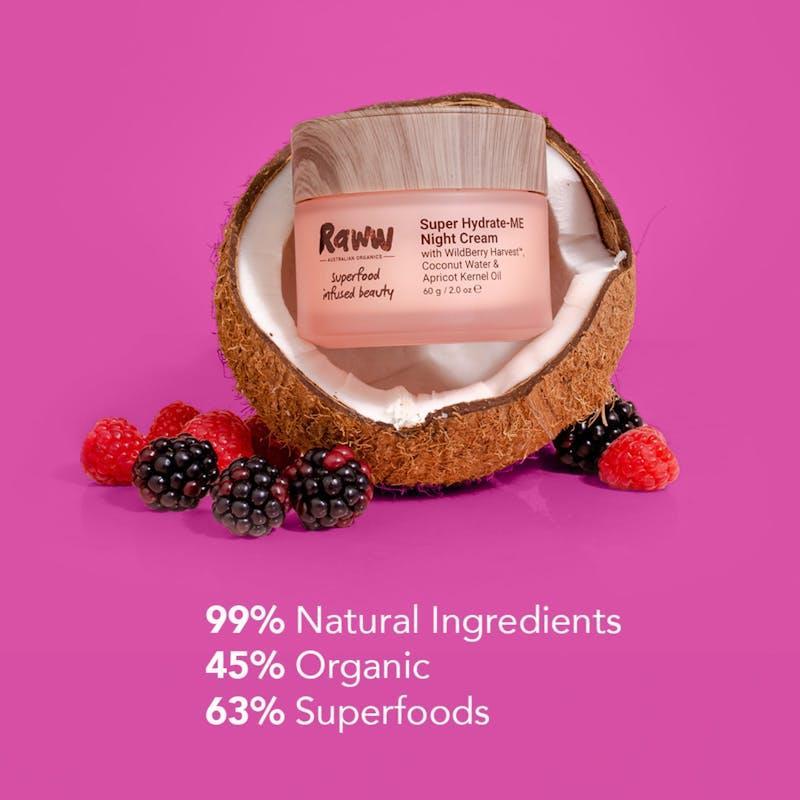 Raww Cosmetics Super Hydrate-ME Night Cream 60g