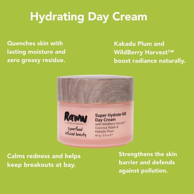 Raww Cosmetics Super Hydrate-ME Day Cream 60g