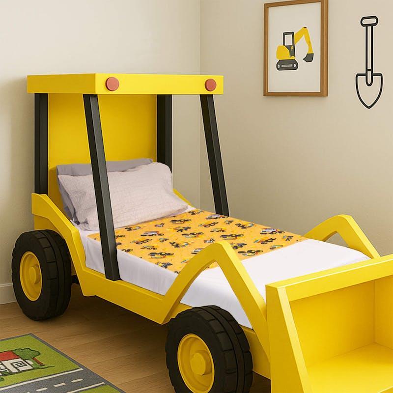 Conni Toilet Training Waterproof Bed Pad with Tuck-Ins Truck Print 2 Pack