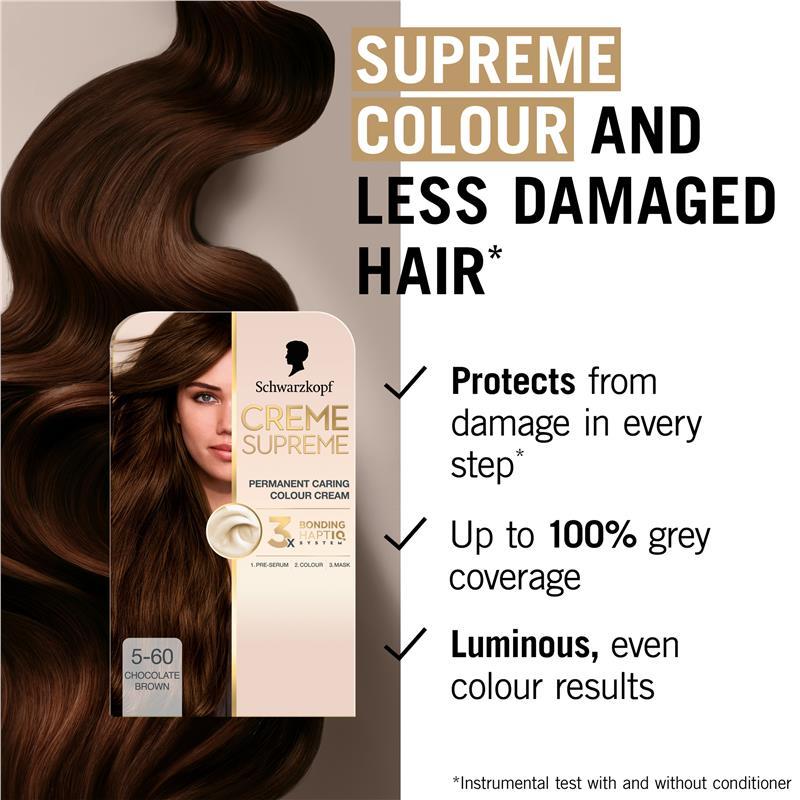 Schwarzkopf Creme Supreme Permanent Chocolate Brown 5-60