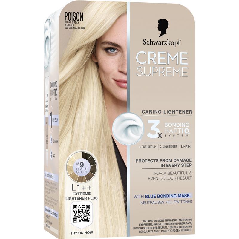 Schwarzkopf Creme Supreme Permanent Lightener Blonde L1++ Extreme Plus