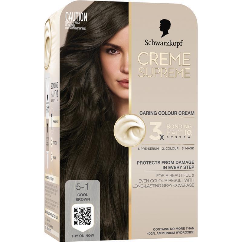 Schwarzkopf Creme Supreme Permanent Cool Brown 5-1