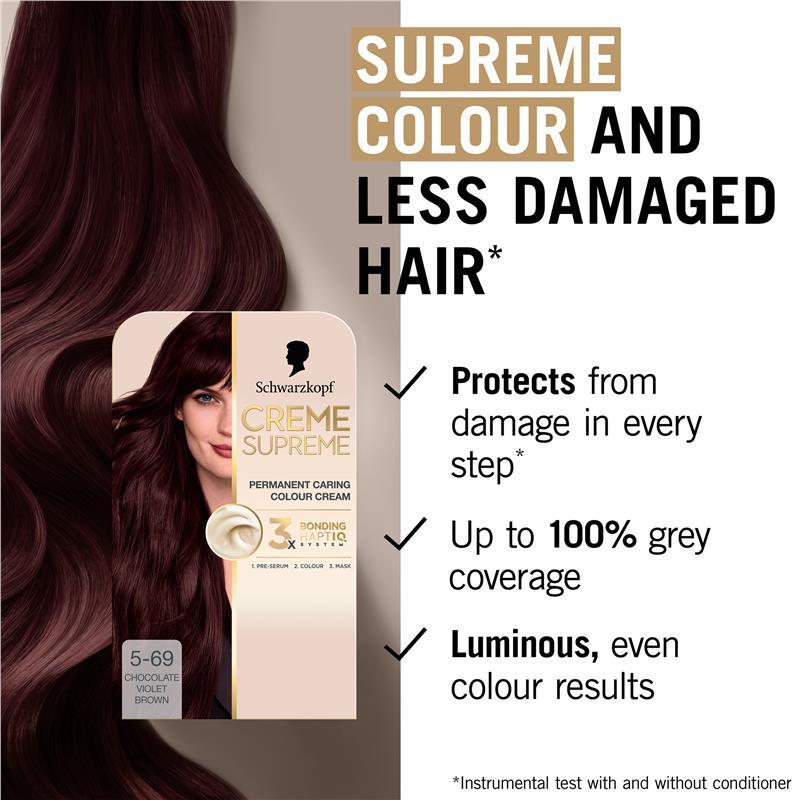 Schwarzkopf Creme Supreme Permanent Chocolate Violet 5-69