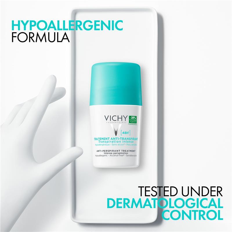 Vichy Antiperspirant Roll On 48hr Intense 50ml