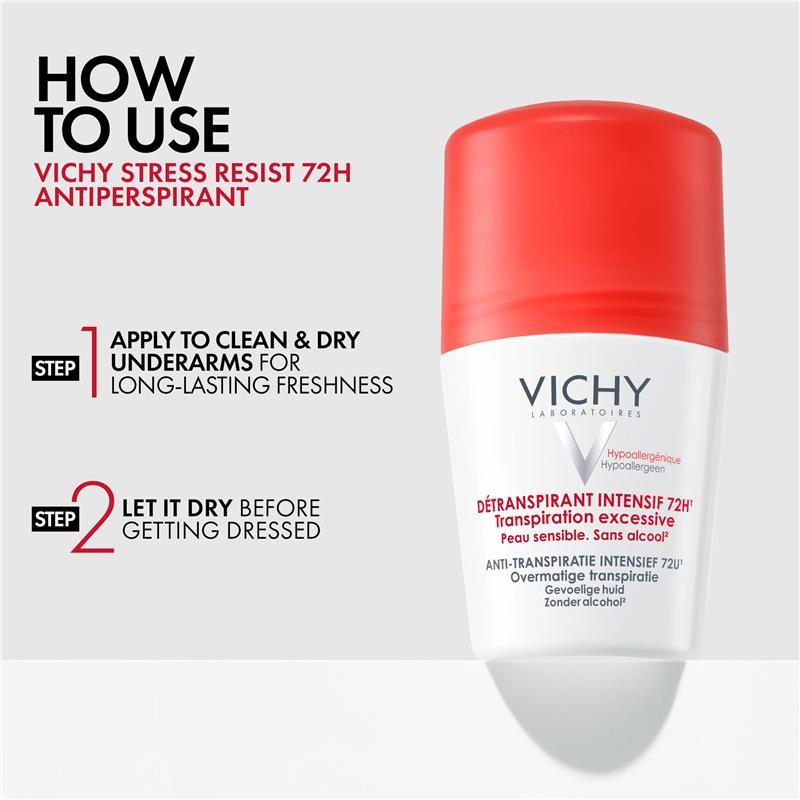 Vichy Antiperspirant Roll On 72hr Stress Resist 50ml