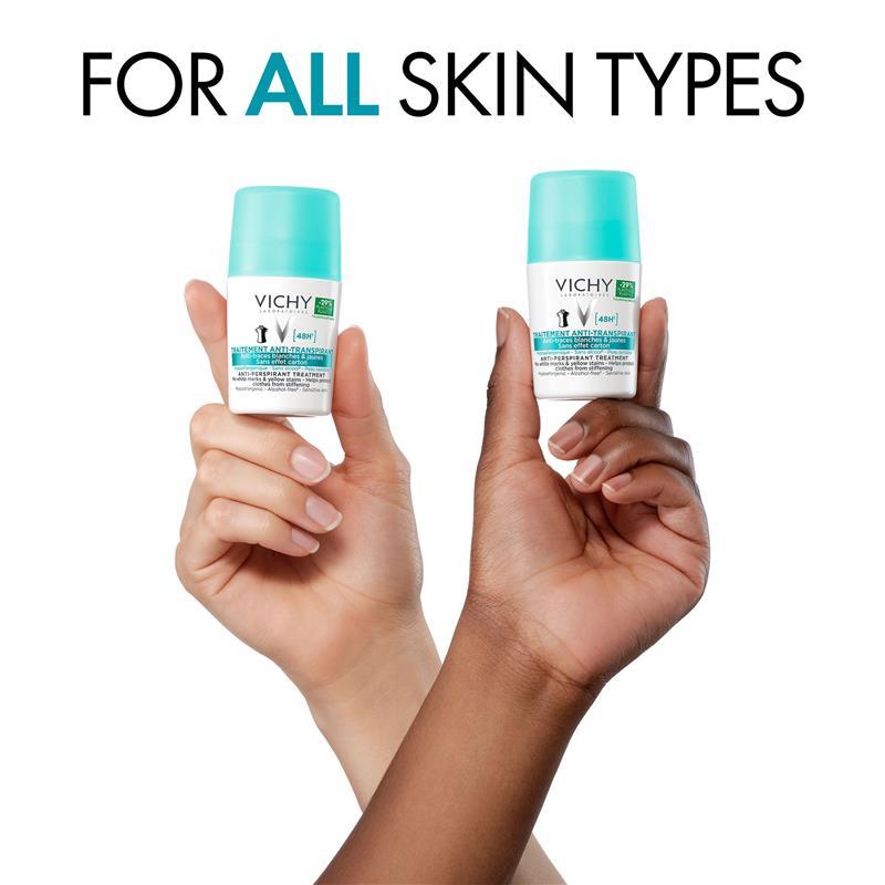 Vichy Antiperspirant Roll On 48hr No White Marks 50ml
