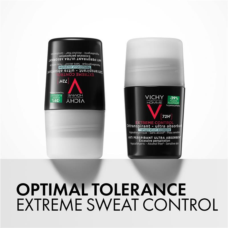 Vichy Men Antiperspirant Roll On 72hr Extreme Control 50ml