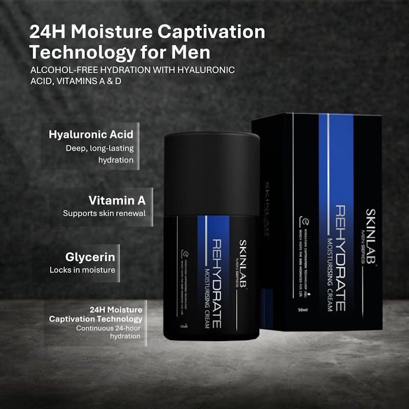 SKINLAB Rehydrate Moisturising Cream For Men 50ml