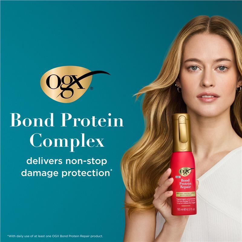 OGX Bond Protein Repair Heat Protect Spray & Leave-in Conditioning Mist 193ml