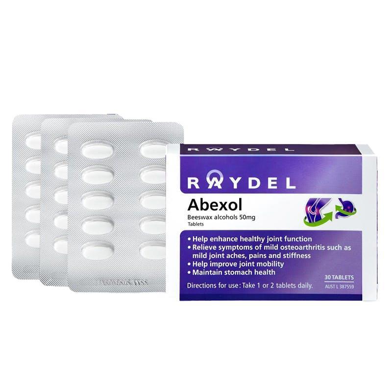 Raydel Abexol 50mg 30 Tablets 1 Pack