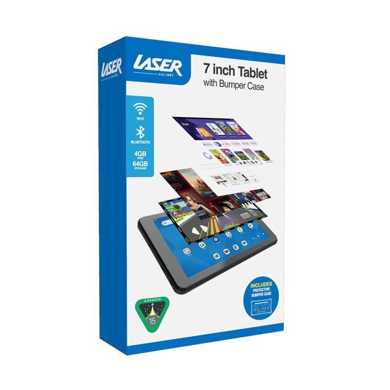 Laser 7-inch Tablet 4GB 64GB with Case Blue