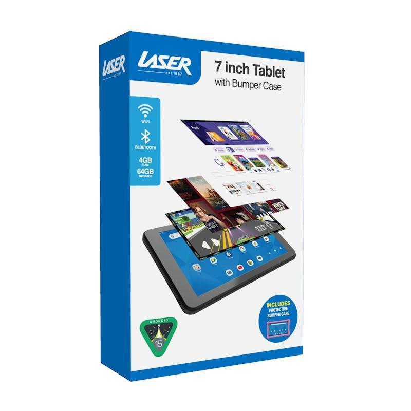 Laser 7-inch Tablet 4GB 64GB with Case Pink