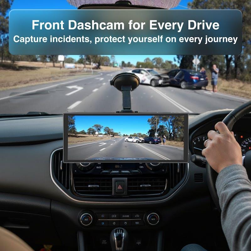 Laser 12-inch CarPlay Android Auto Dual Camera Black