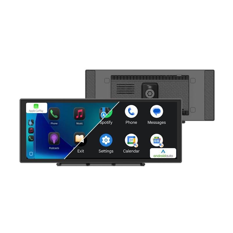 Laser 12-inch CarPlay Android Auto Dual Camera Black
