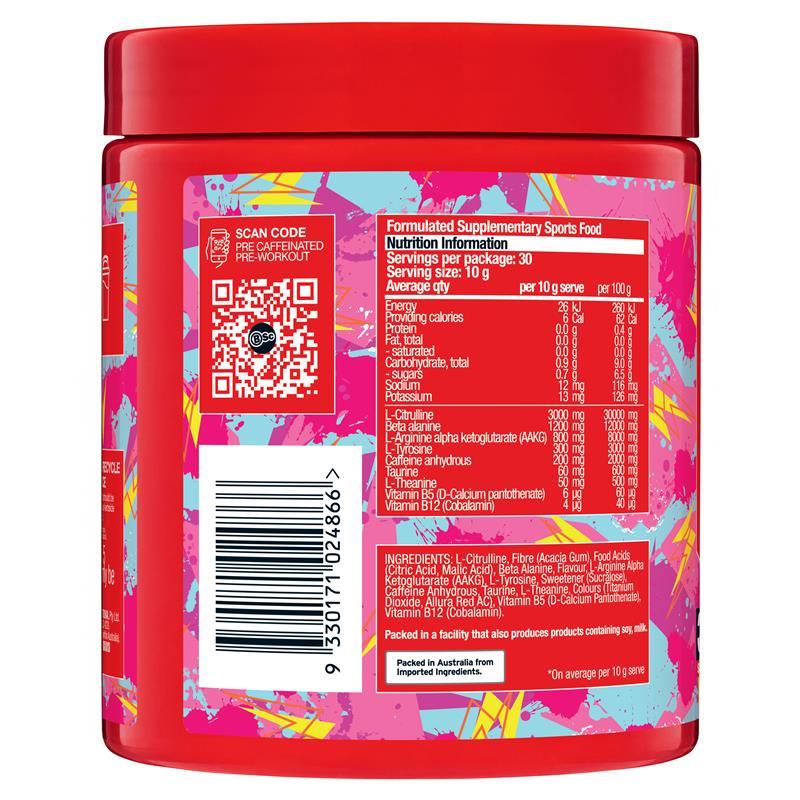BSc PRE Caffeinated Pre-Workout Strawberry Bubblegum 300g