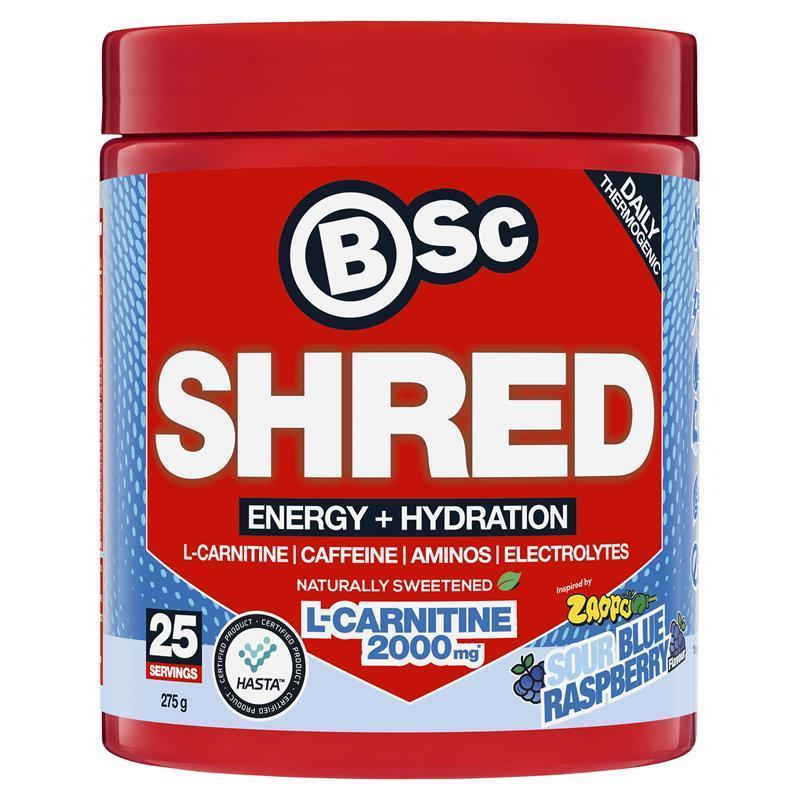 Buy BSc Shred Carnitine Sour Berry 300g online at Chemist Warehouse