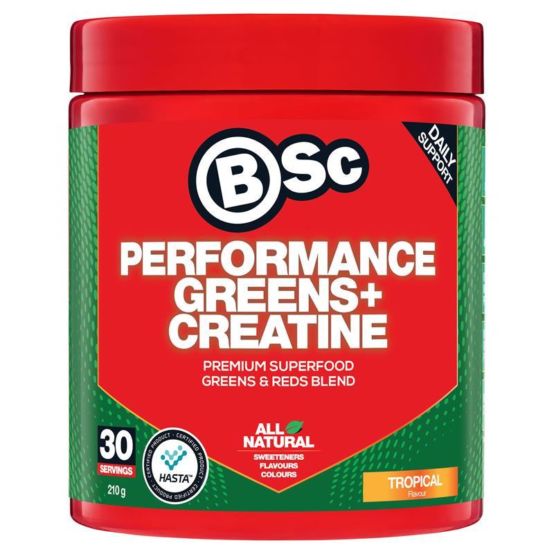 BSc Performance Greens + Creatine Tropical 210g