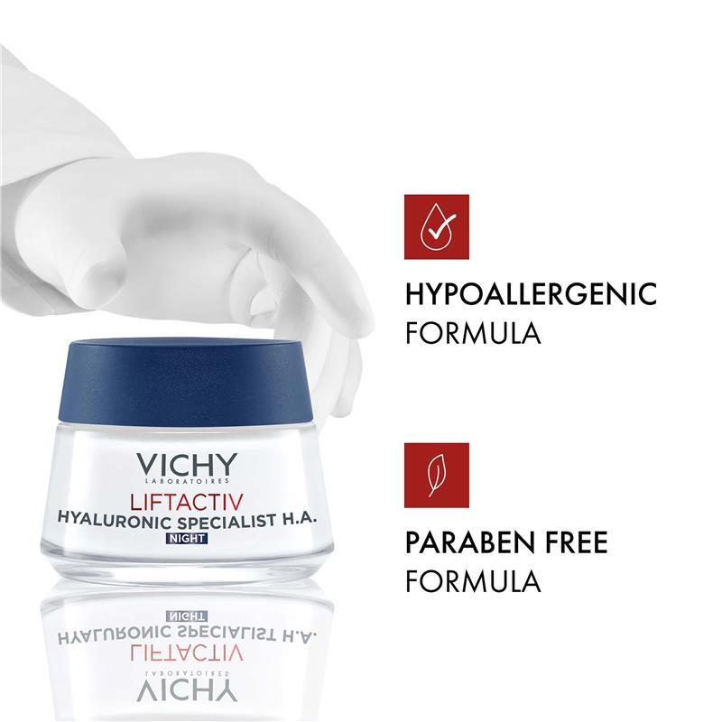 Vichy Liftactiv Hyaluronic Specialist H.A. Anti-Wrinkle Night Moisturiser 50ml