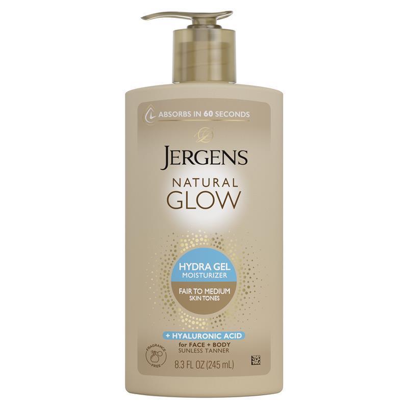 Jergens Natural Glow Hydra Gel Fair to Medium 245ml