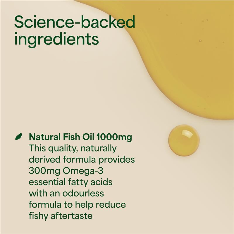Nature's Own Odourless Fish Oil 1000mg 400 Capsules Exclusive