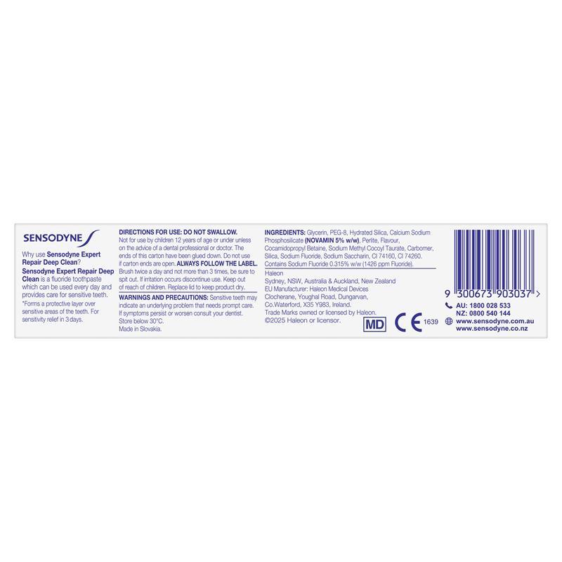 Sensodyne Expert Repair Deep Clean 100g