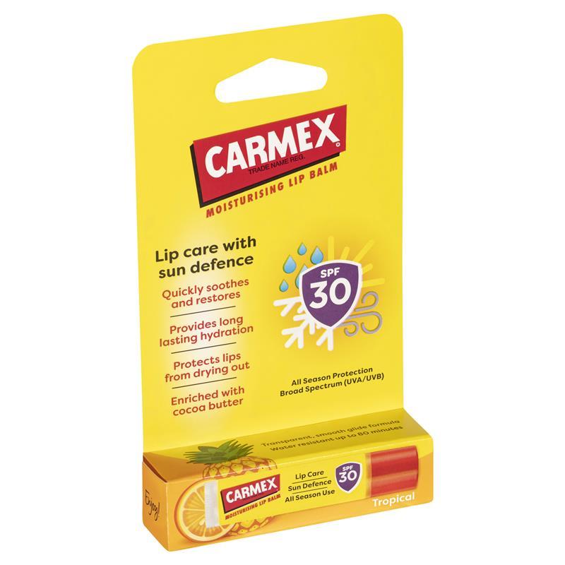 Carmex Lip Balm Tropical Click Stick SPF 30 4.25g