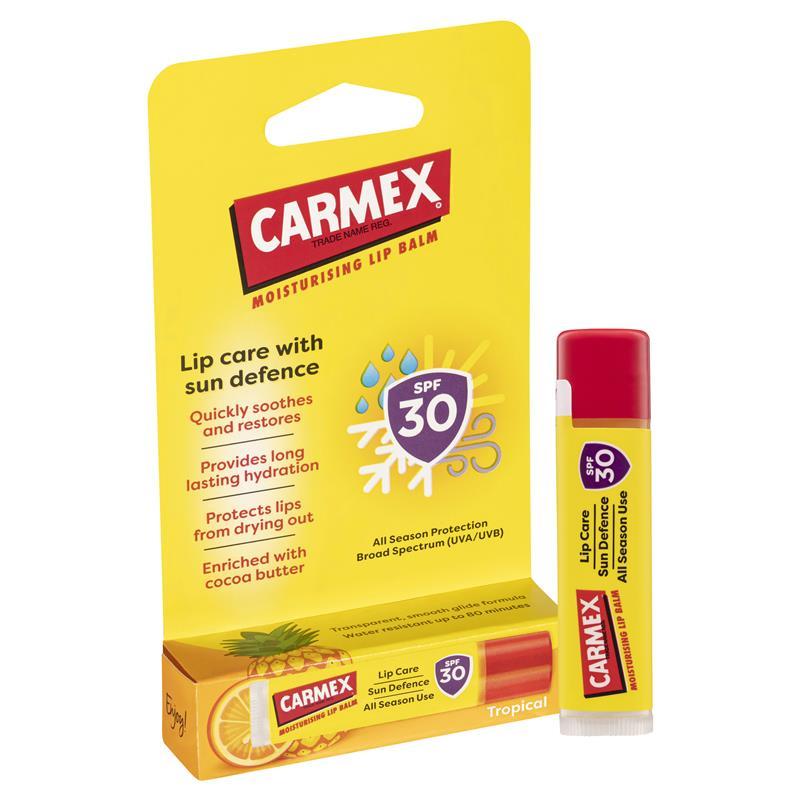 Carmex Lip Balm Tropical Click Stick SPF 30 4.25g