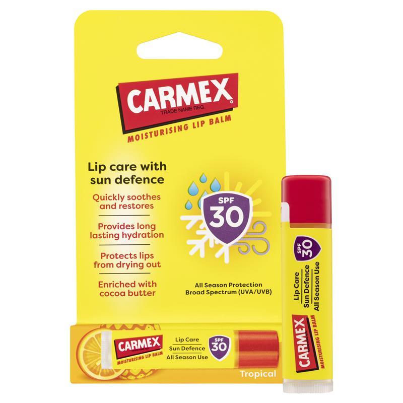 Carmex Lip Balm Tropical Click Stick SPF 30 4.25g