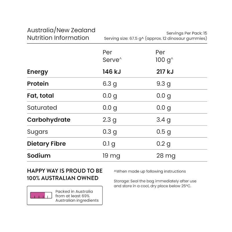 Happy Way Grape Flavour Happy Gummies Mix 210g