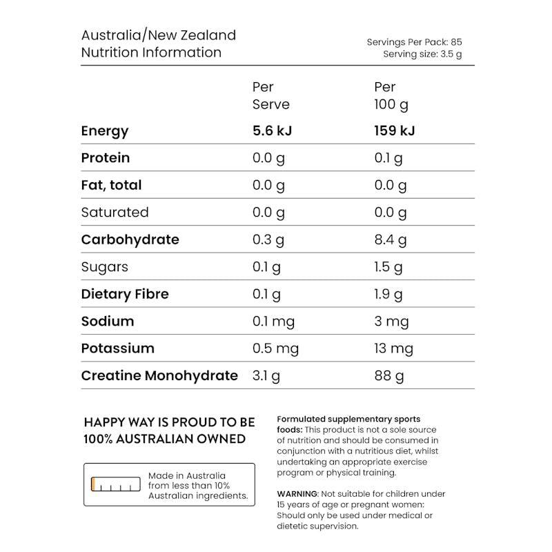 Happy Way Tropical Creatine Powder 300g