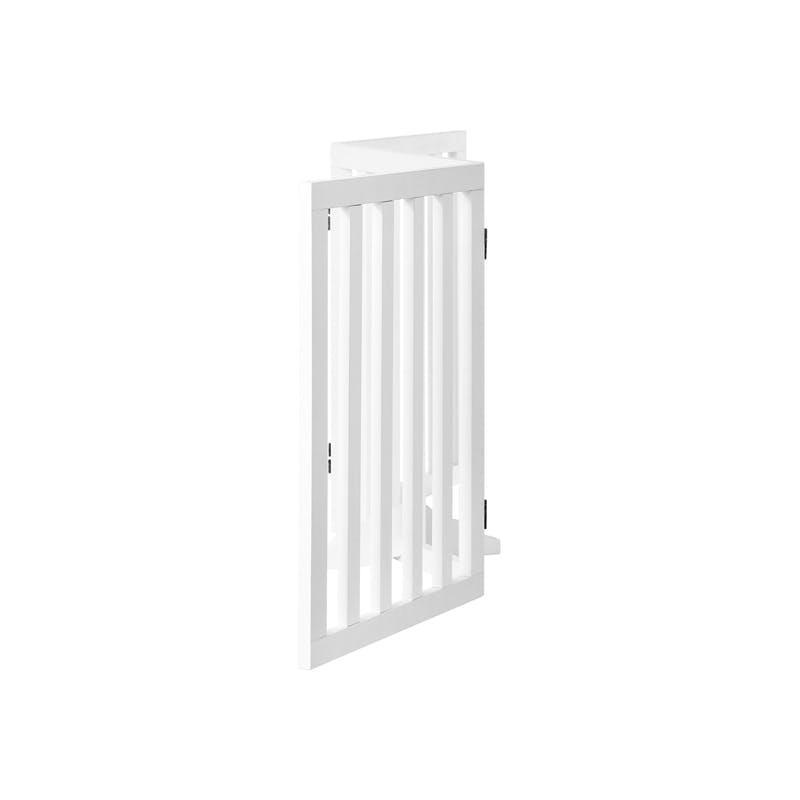 Alopet Wooden Pet Gate Dog Fence Safety Stair Barrier Security Door 3 Panels 142 cm X 60.5 cm X 2 cm