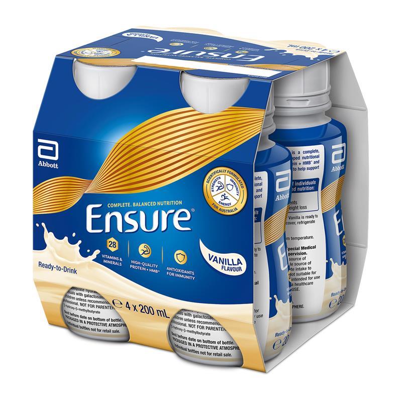 Ensure Vanilla Multipack 4x200ml