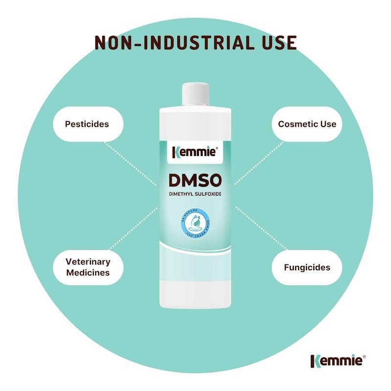 Kemmie DMSO Liquid 500ml - 99.9% Pure High Purity Dimethyl Sulfoxide Solvent 1Unit