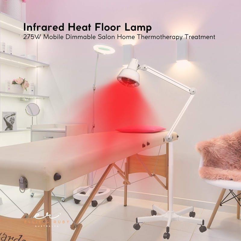 Ellie & Ruby Infrared Heat Floor Lamp 275W Mobile Dimmable Home Salon Treatment 1Unit