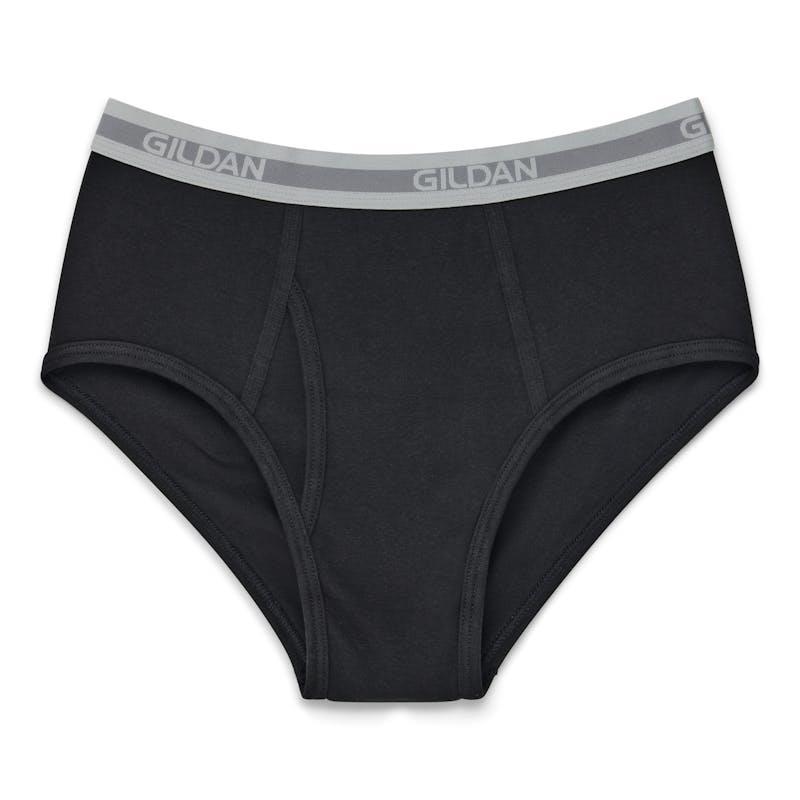 Gildan Men's Modern Brief Underwear - 6 Pack Mixed Black Grey (GIL1101) Medium