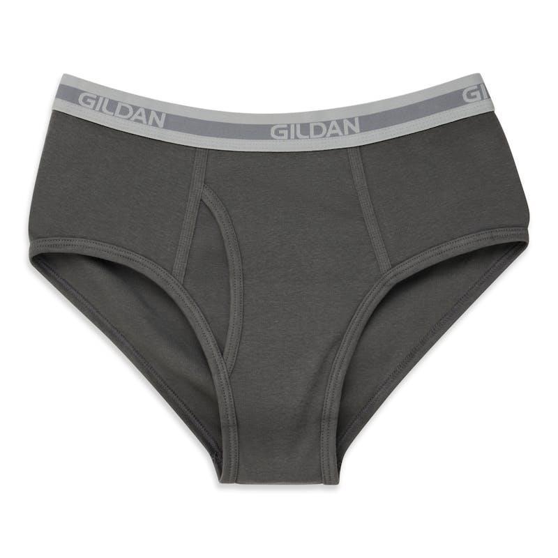 Gildan Men's Modern Brief Underwear - 6 Pack Mixed Black Grey (GIL1101) Medium