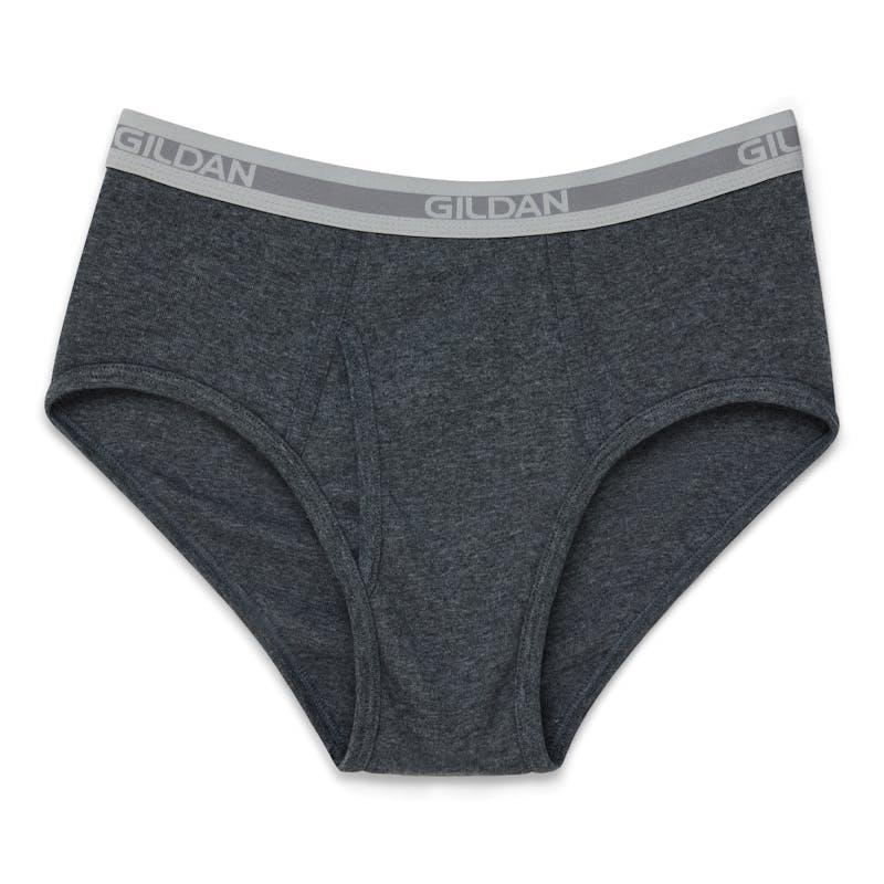 Gildan Men's Modern Brief Underwear - 6 Pack Mixed Black Grey (GIL1101) Medium