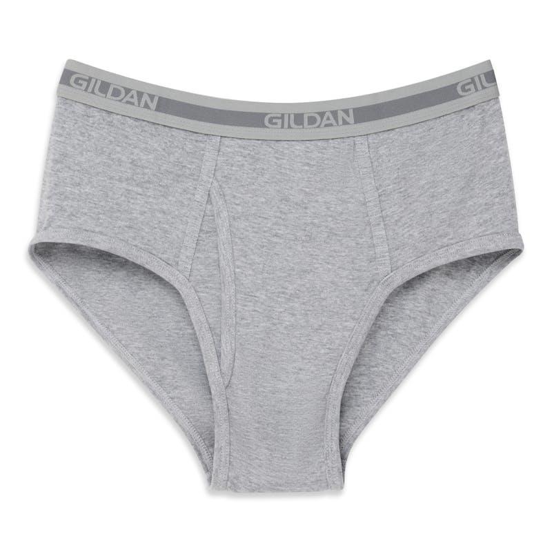 Gildan Men's Modern Brief Underwear - 6 Pack Mixed Black Grey (GIL1101) Medium