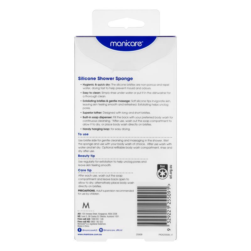 Manicare Silicone Shower Sponge 25509