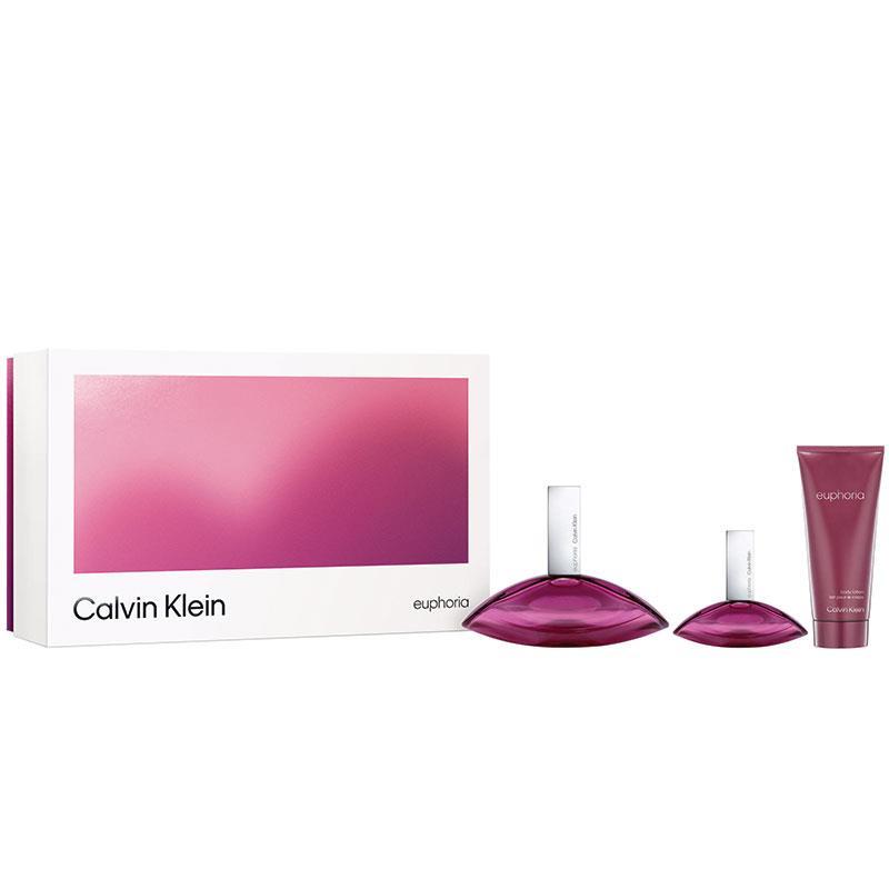 Calvin Klein Euphoria Women Eau de Parfum 100ml + 30ml + Body Lotion 3 Piece Set