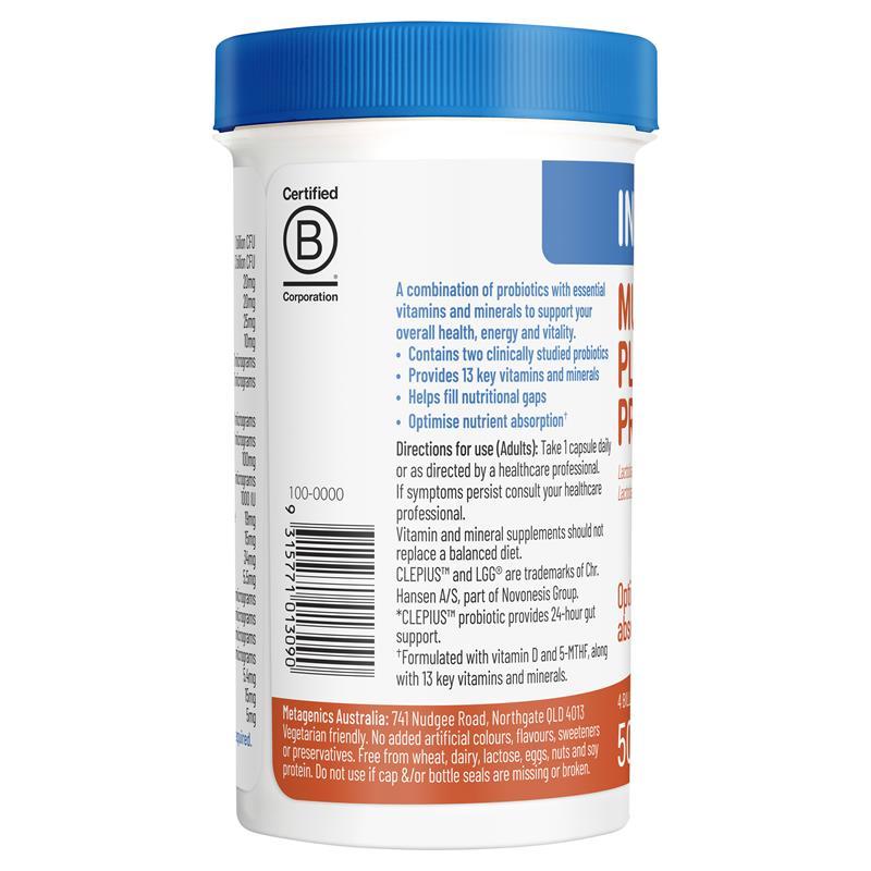 Inner Health Multivitamin Plus Probiotics 50 Capsules