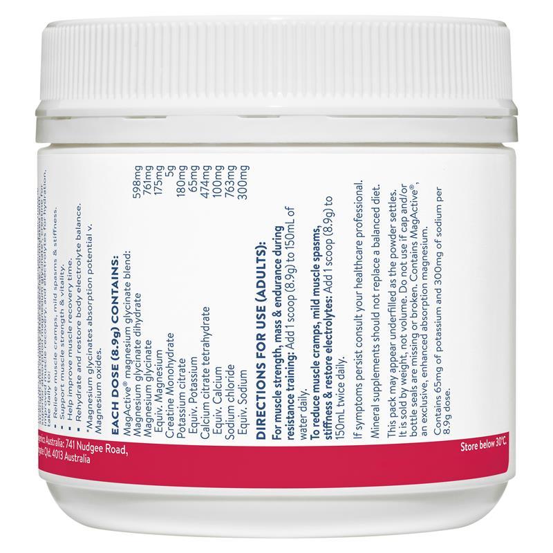 Ethical Nutrients Mega Magnesium Glycinate+ Creatine & Electrolytes 250g