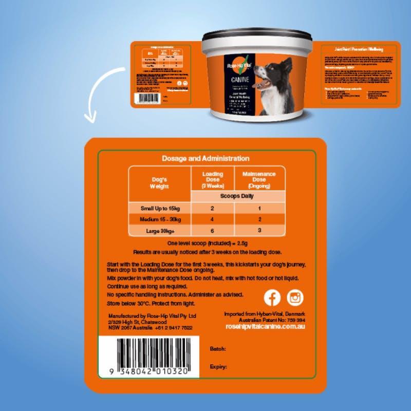 Rose Hip Vital Canine 1.5kg Twin Pack